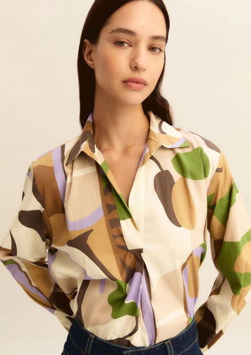 Emme Marella Women's Blouse Emmpontile Macro Sand