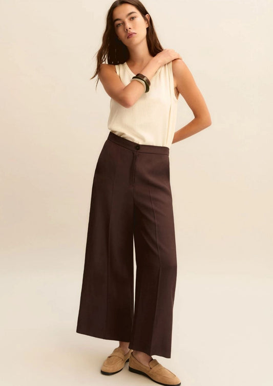 Emme Marella Women's Trousers Emmalcuno Dark Brown