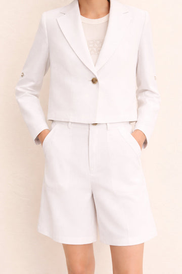 Emme Marella - Women's Bermuda Shorts Adorini White