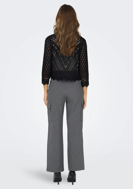 Jacqueline De Yong - Women's Sun Black Cardigan