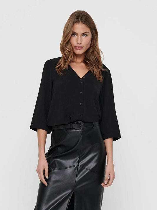 Jacqueline De Yong Women's Shirt Black Jdylion