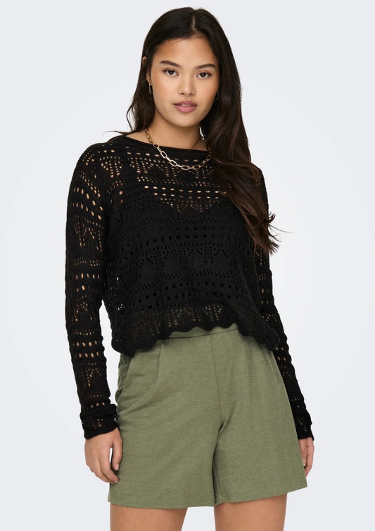 Jacqueline De Yong - Women's Sun Black Jumper
