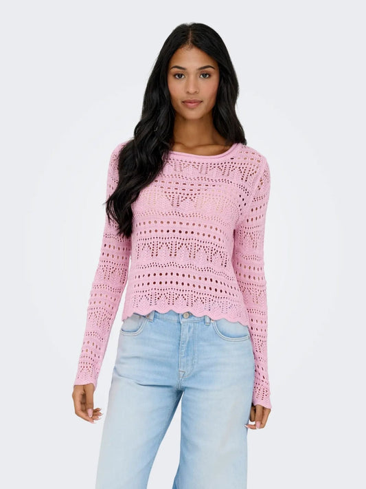 Jacqueline De Yong Women's Fragrant Lilac Jdysun Sweater