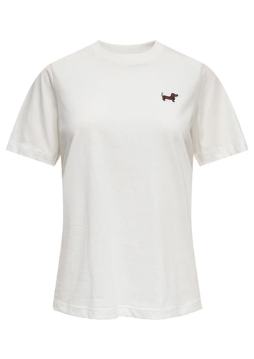 Jacqueline De Yong - Women's White Pisa Sweater with Dog
