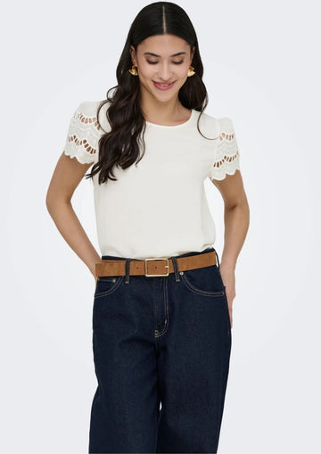 Jacqueline De Yong - Women's Hannah White Sweater