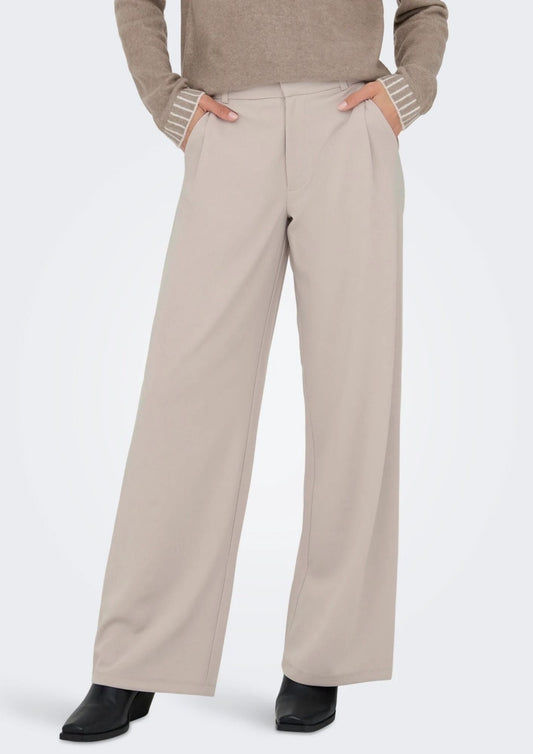 Jacqueline De Yong - Women's Geggo Grey Trousers