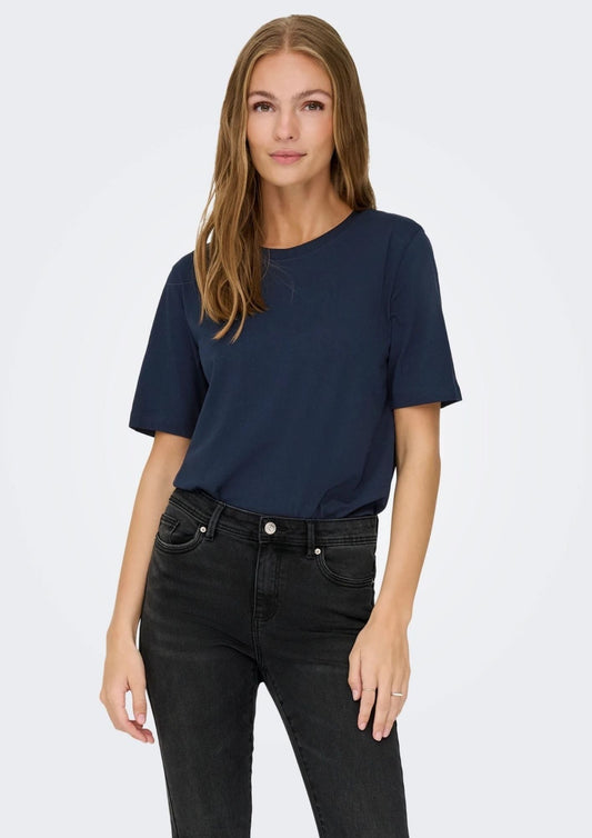 Jacqueline De Yong Women's T-Shirt Rex Sky Captain Blue