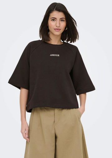 Jacqueline De Yong - Women's Olivia Brown Sweatshirt