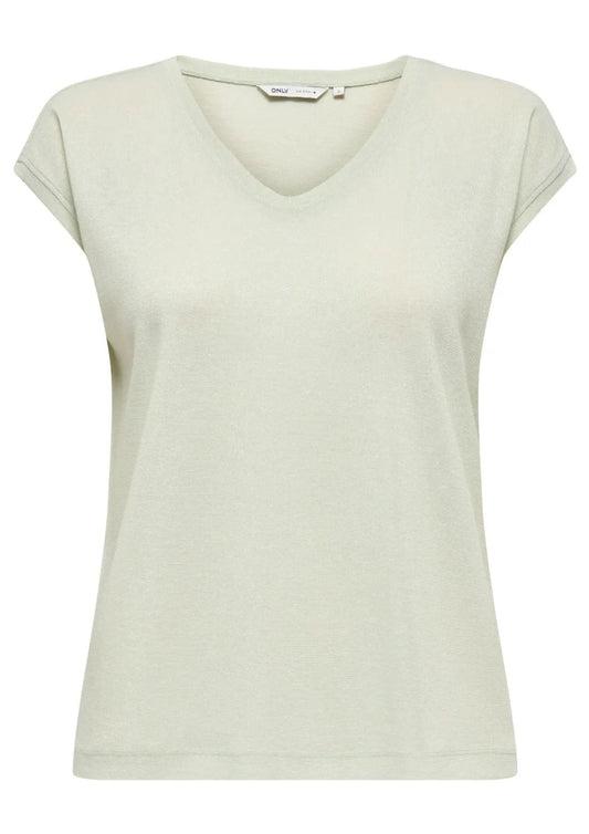 Top Only Donna Silvery Verde