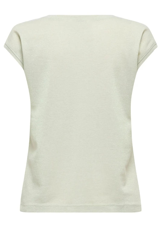 Top Only Women Silvery Green