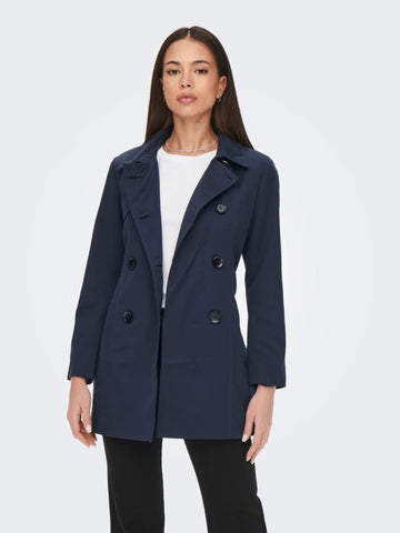 Only - Women's Trench Coat Night Sky Valerie