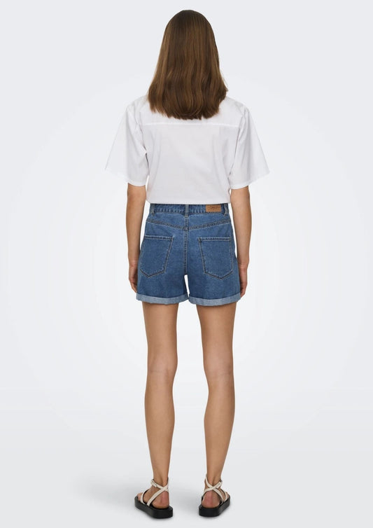 Only - Women's Shorts Vega Medium Blue Denim