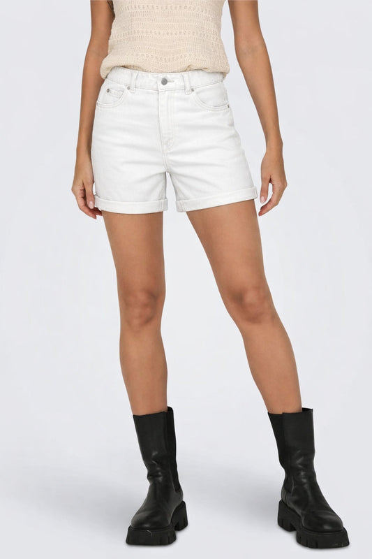 Only - Women's Shorts Vega White Denim
