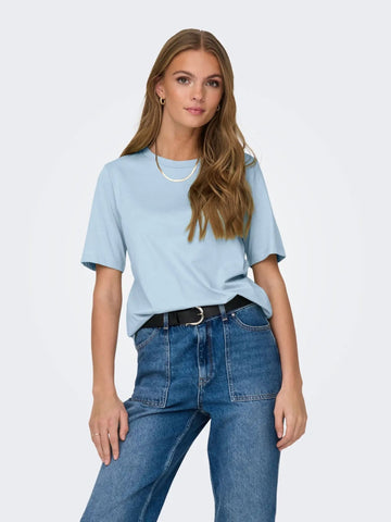 Only - Women's T-Shirt Cashmere Blue
