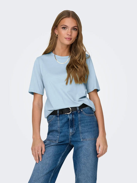 Only - Women's T-Shirt Cashmere Blue