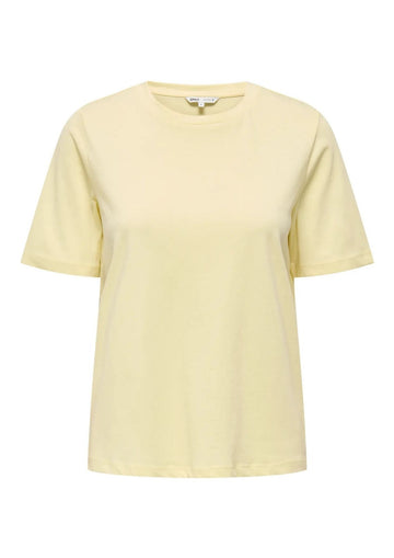 Only - Women's Cashmere T-Shirt Yellow