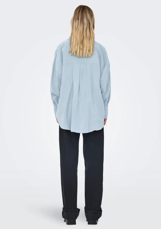 Only Camicia Donna Zazima Blu Chambray