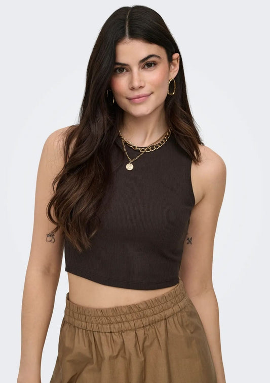 Only - Vilma Women's Tank Top Black Coffee