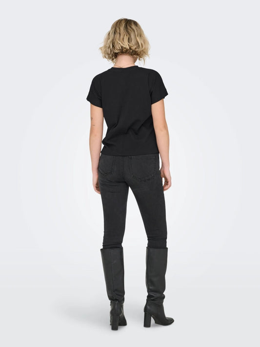 Only - Women's T-Shirt Black Heather