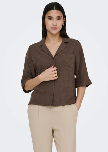 Only - Women's Shirt Brussels Chocolate