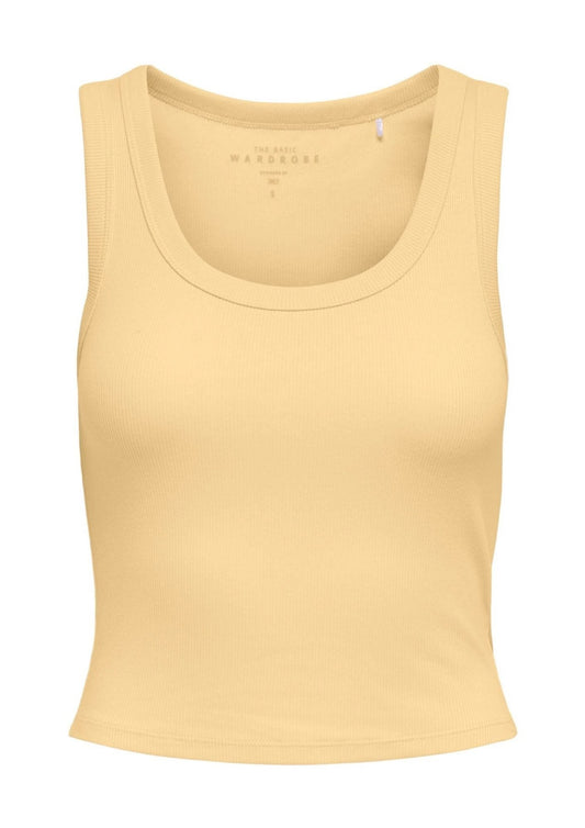 Only Women's Easy Yellow Sleeveless Top
