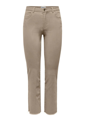 Only - Women's Trousers Silver Mink