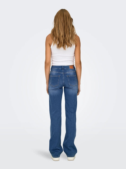 Only Jeans Women's Medium Blue Straight Fit Onlblush