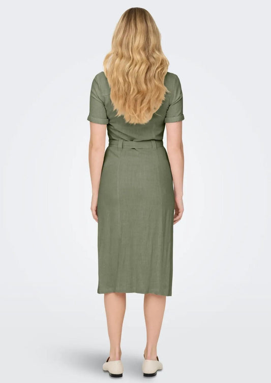 Only - Women's Dress Deep Lichen Green