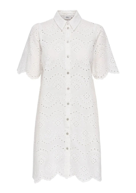 Only Abito Donna Valais Bianco