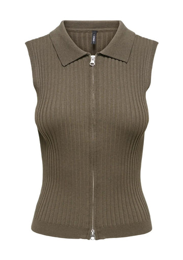 Only - Women's Brown Cardigan