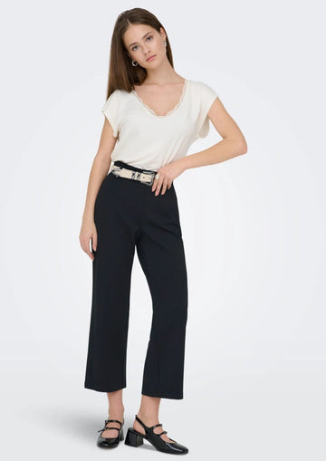 Only Women's Poptrash Black Trousers