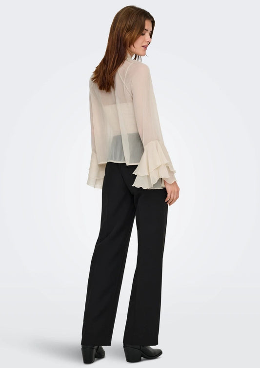 Only Women's Blouse Peninna Oxford Grey