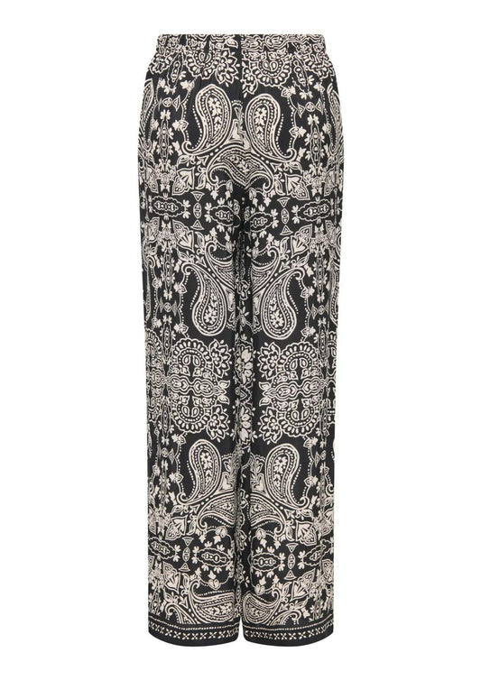 Only - Women's Emza Trousers Black Ethnic Print