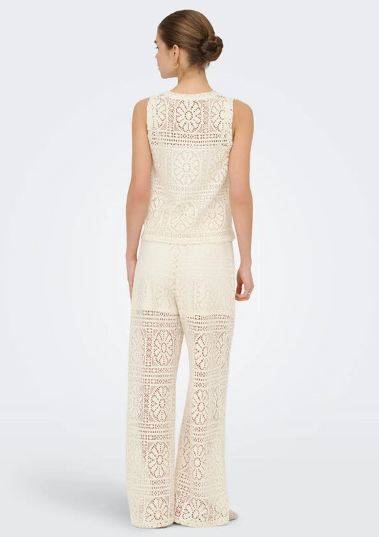 Only - Women's Lian Birch White Trousers