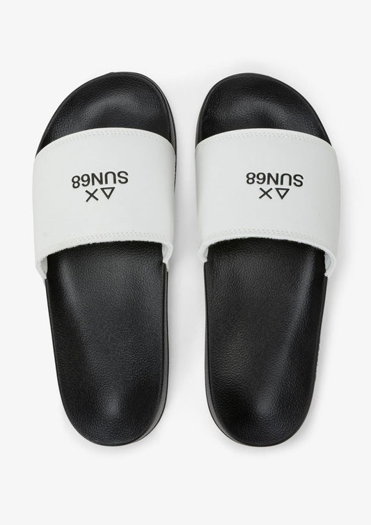 Sun68 - Men's Black and White Slides