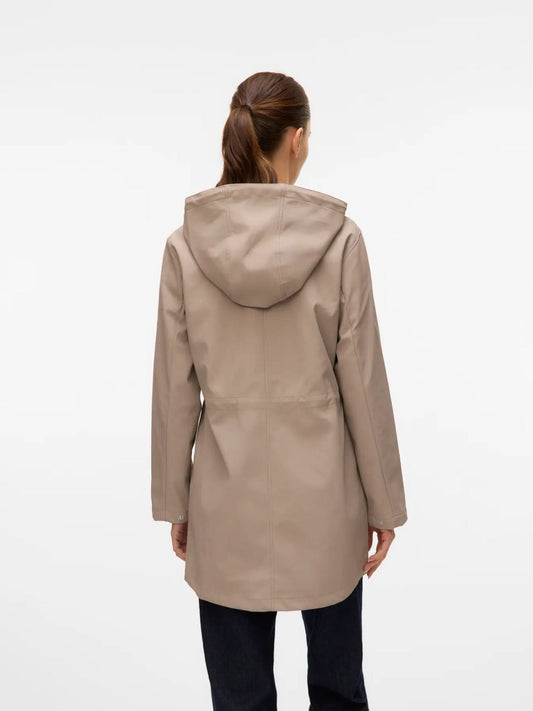 Vero Moda Women's Waterproof Jacket Grey Peat VMMalou