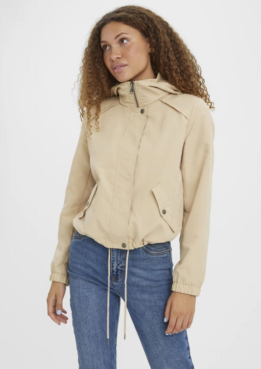 Vero Moda Women's Zoa Parka Beige