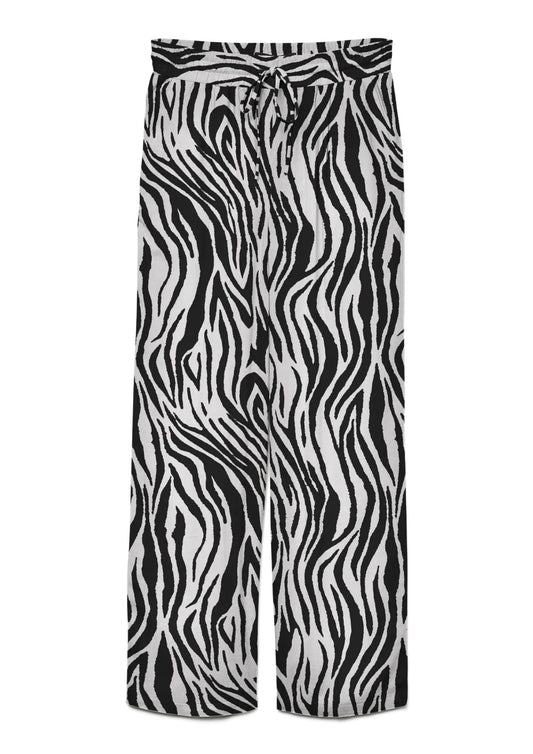 Vero Moda - Pantalone Donna Jesmilo Grigio Zebrato