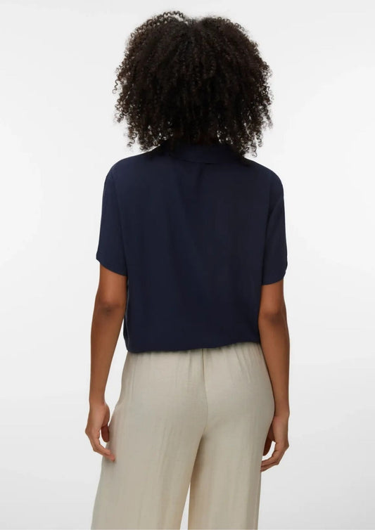 Vero Moda - Women's Menny Navy Blue Shirt