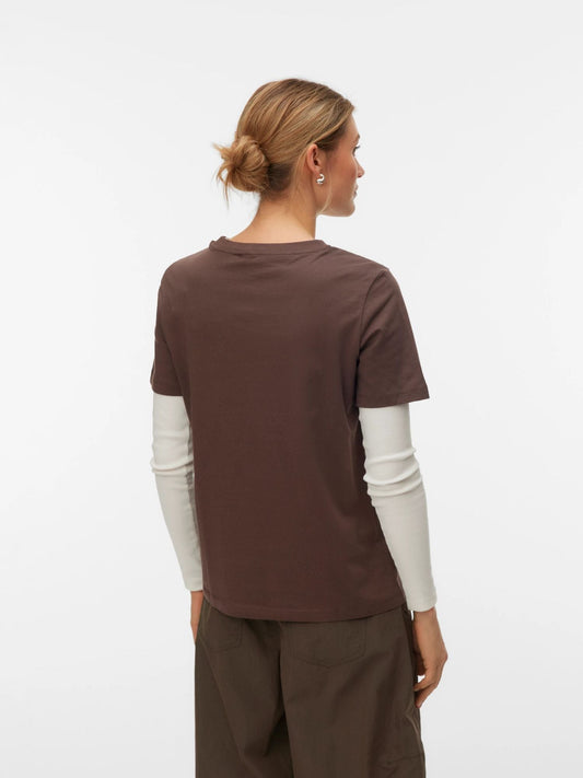 Vero Moda - T-Shirt Donna Chocolate Martini paulina