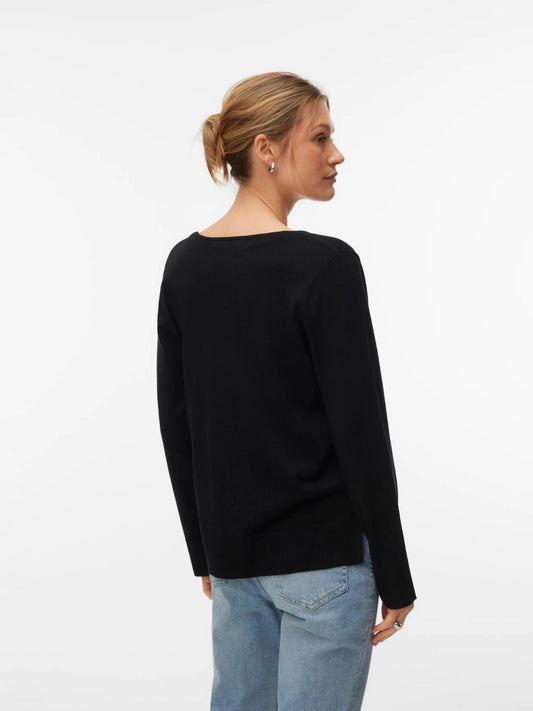 Vero Moda - Women's Black Silje Sweater