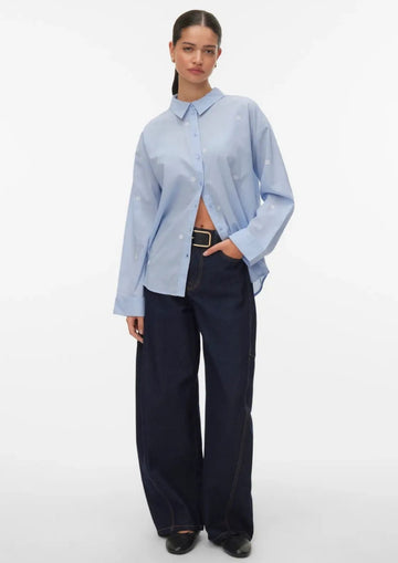 Vero Moda - Women's Brunnera Blue Shirt