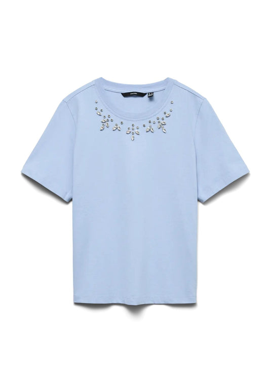 Vero Moda  - Maglia Donna Sif Azzurra
