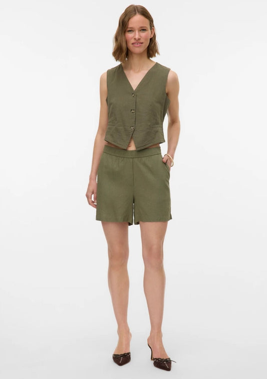 Vero Moda - Gilet Donna Caia Verde