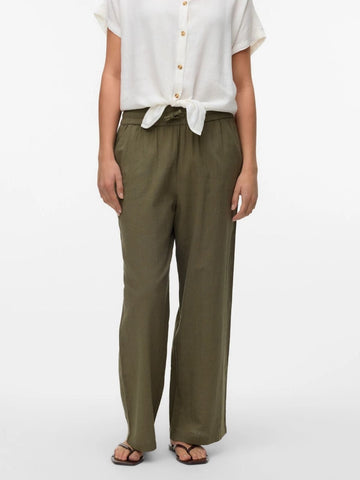 Vero Moda - Women's Caia Green Trousers