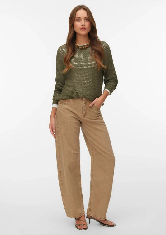Vero Moda - Pullover Donna Charlene Verde