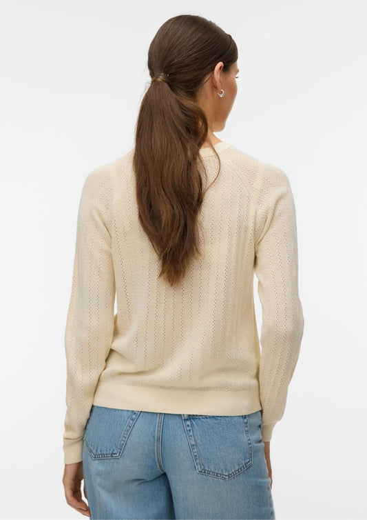 Vero Moda Pullover Donna Newlex Grigio Betulla