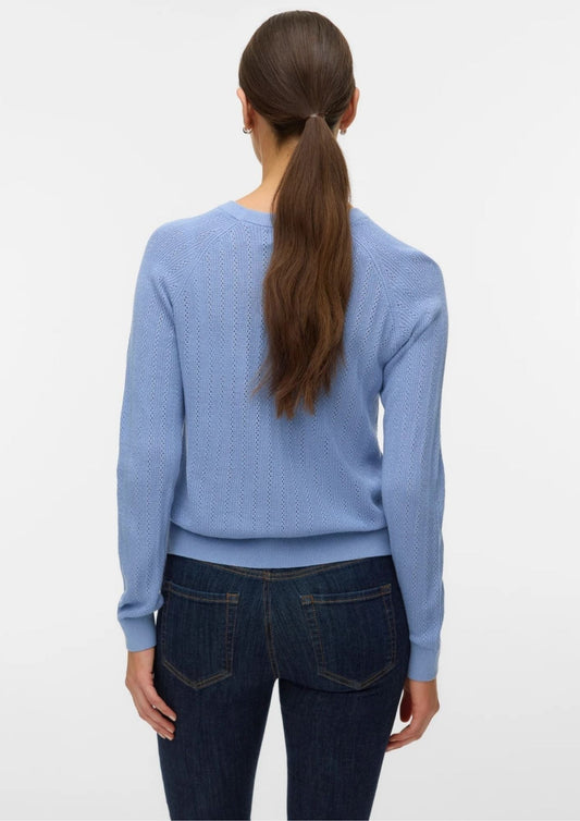Vero Moda - Pullover Donna Newlex Blu Brunnera