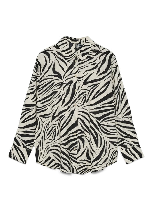 Vero Moda - Camicia Donna Josie Grigio Pomice Stampa Bea