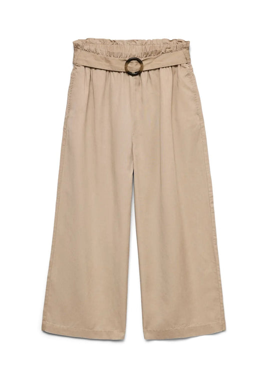 Vero Moda - Pantalone Donna Bree Marrone Visone Argento